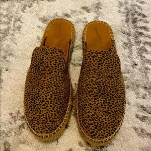 Cheetah print loafers